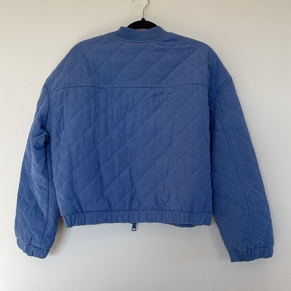 Quilted Corduroy Puffer Love Tree Blue Jacket - Size L - Picture 7 of 7